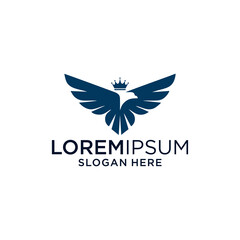 eagle with crown logo