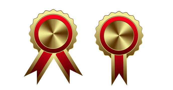 gold medal with red ribbon png