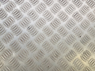 steel flooring on a car rust. silver floor of the elevator and the floor of the bus