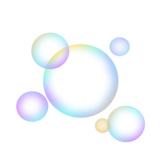 Colorful soap bubbles 