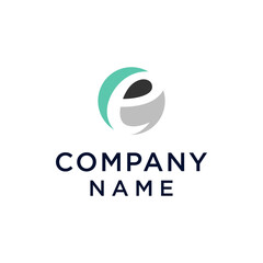 Letter E logo icon design template elements. Vector color sign.
