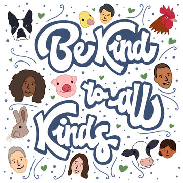 Diverse Harmony - Be Kind to All Kinds (3 Variations) PNG