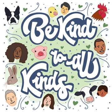 Diverse Harmony - Be Kind to All Kinds (3 Variations) PNG
