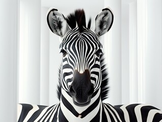 Abstract Geometric Zebra