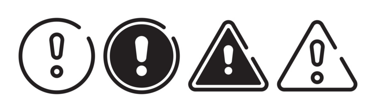 Alert caution sign. Danger warning symbol vector icon