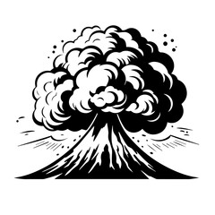 Exploding Volcano - obrazy, fototapety, plakaty