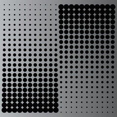 Halftone pattern vector with rotating and multiply technic
