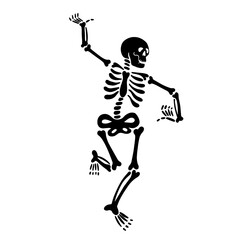 skeleton with a skull and bones