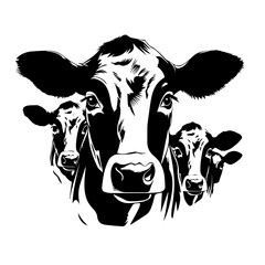 Herd Of Cattle - obrazy, fototapety, plakaty