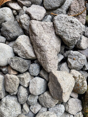 white pebbles stone background, texture and decoration