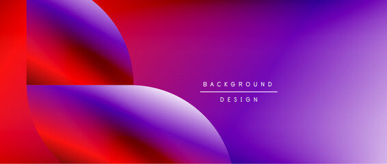 Bright color circle and round element minimal geometric abstract background for posters, covers, banners, brochures, websites