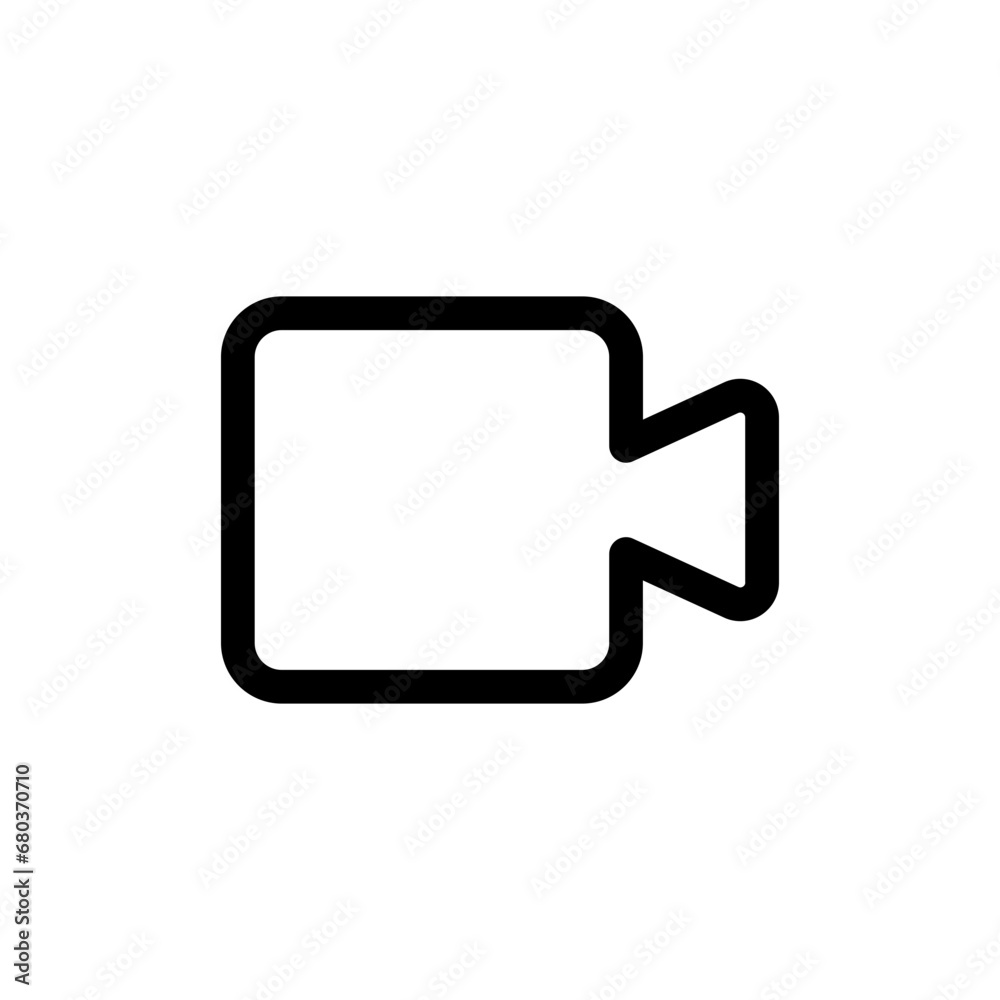 Poster camera video icon. video camera icon button for streaming , facetime icons video call symbol. cinema