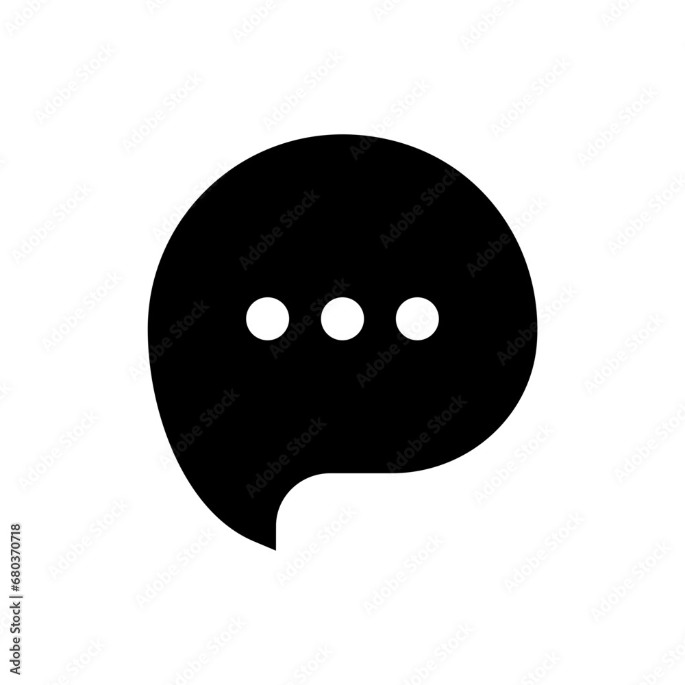Poster comment icon speech bubble symbol chat message icons - talk message bubble chat icon. online communi