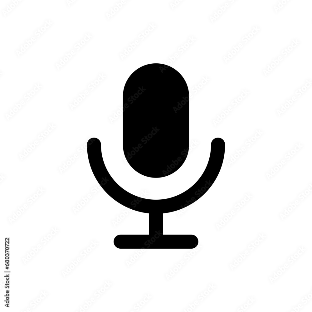 Aufkleber microphone mic icon. record icon. voice icon symbol. web vector icon