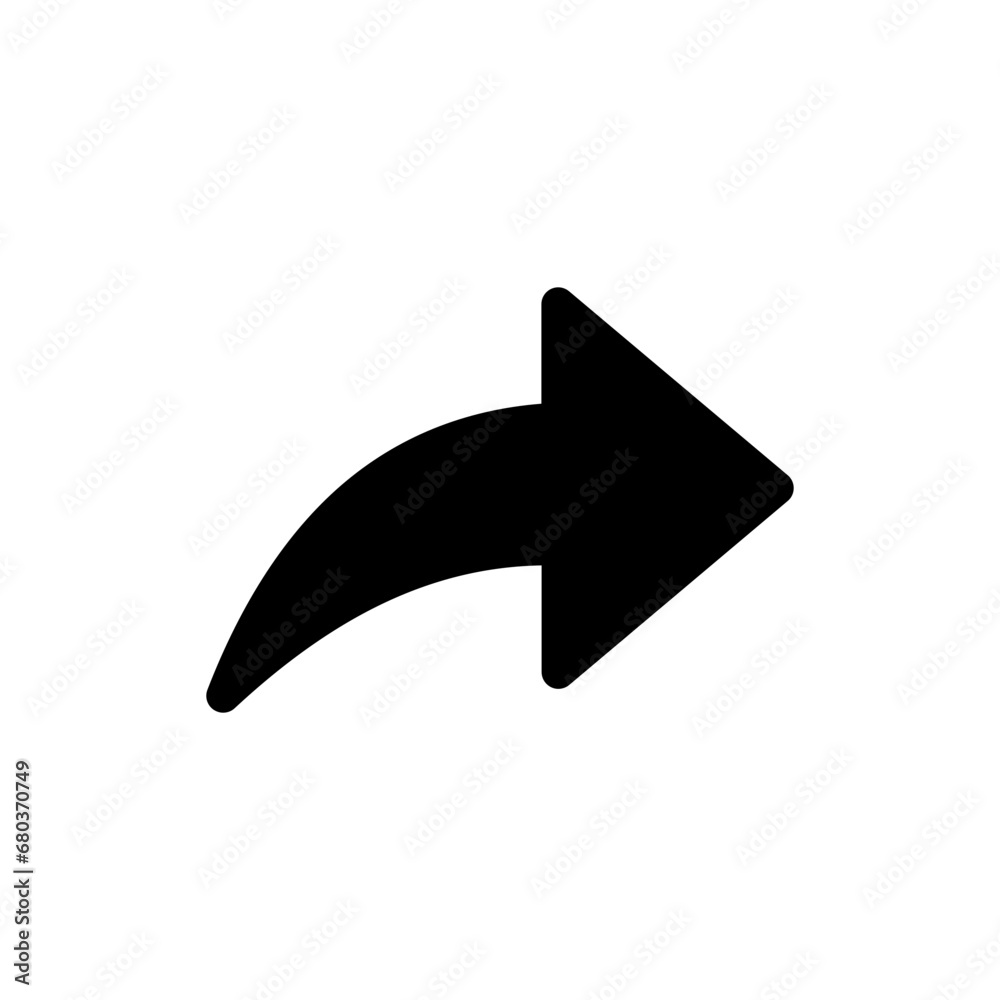 Poster share arrow icon sign reply send forward icons button. web vector icon