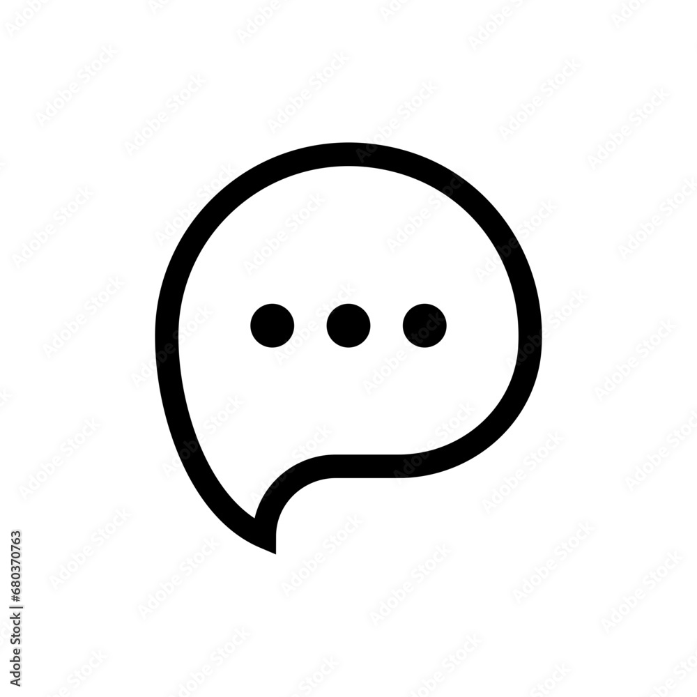 Aufkleber comment icon speech bubble symbol Chat message icons - talk message Bubble chat icon. online communication, Conversation, chatting icons. web vector icon