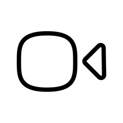 camera video icon. video camera icon button for streaming , facetime icons video call symbol. cinema movie sign. web vector icon