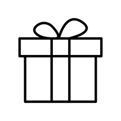 Present gift box icon set. Surprise gift boxes icon symbol . Birthday gift icons in line style. isolated elements. web vector icon