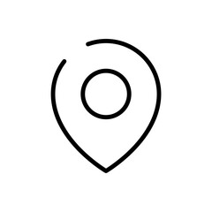 Location icon set, Map pin place marker. location pointer icon symbol in flat style. Location pin line icon, Navigation sign. web vector icon