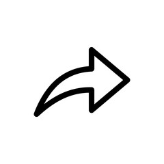 share arrow icon sign reply send forward icons button. web vector icon