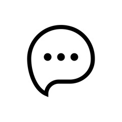 comment icon speech bubble symbol Chat message icons - talk message Bubble chat icon. online communication, Conversation, chatting icons. web vector icon