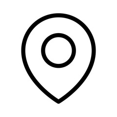 Location icon set, Map pin place marker. location pointer icon symbol in flat style. Location pin line icon, Navigation sign. web vector icon - obrazy, fototapety, plakaty