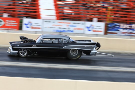 Top Fuel Drag racing event at Summit Motorsports Park. Norwalk, Ohio, USA - August 15