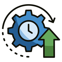 Fototapeta premium Efficiency Icon Element For Design