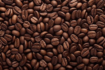 Naklejka premium Espresso Brown Coffee Bean Pattern: A Dark Delight