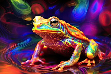 Frog Color: A Mesmerizing Light Multicolor Blur Abstraction