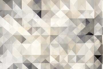 Grey Mosaic Abstraction: Vintage Illustration of Abstract Structure