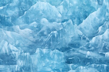 Fototapeta premium Iceberg Blue Hues: Captivating Frozen Glacier Patterns