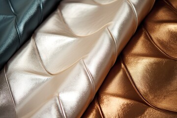Obraz premium Metallic Fabric Textured Surface for Interior Wall Design