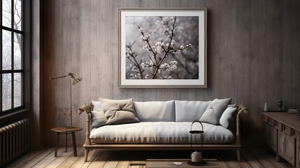 wall art with natural element