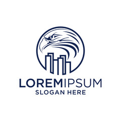 eagle with invest logo design