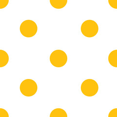 Digital png illustration of yellow pattern of repeated circles on transparent background