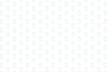 Digital png illustration of blue pattern of repeated shapes on transparent background