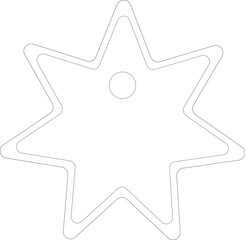 Digital png illustration of white badge with copy space on transparent background