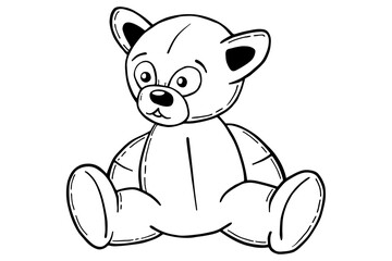 Digital png illustration of teddy bear on transparent background