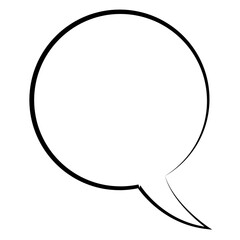 Digital png illustration of speech bubble on transparent background