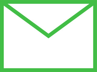 Digital png illustration of green envelope on transparent background