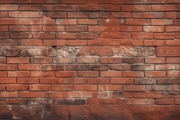 2D red brick wall texture background