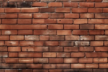 2D red brick wall texture background
