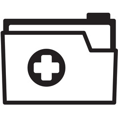 Digital png illustration of folder with cross in circle on transparent background