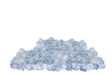 Digital png illustration of stack of crumpled papers on transparent background