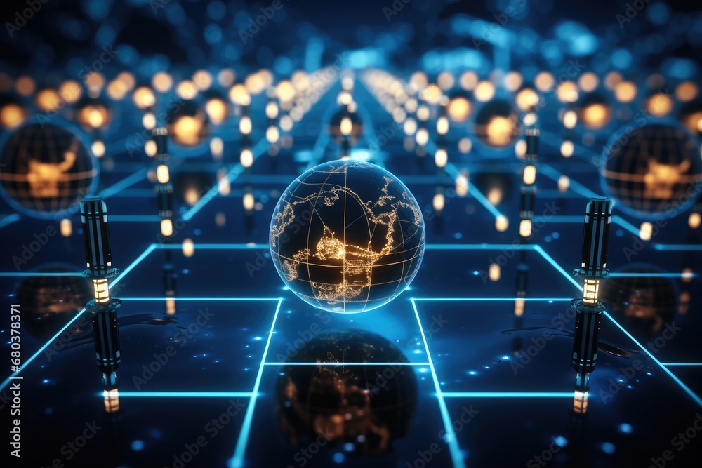Poster the blockchain era, how decentralized technology is shaping the future.