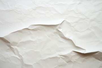 White crumpled paper texture background 
