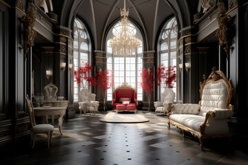 Luxury king room. - obrazy, fototapety, plakaty