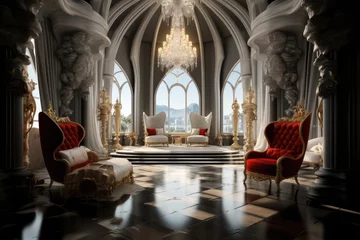 Fotobehang Luxury king room. © visoot