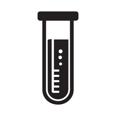 The symbol for a chemical test is the tube pictogram - obrazy, fototapety, plakaty